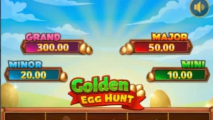 Tampilan antarmuka slot Golden Egg Hunt pada perangkat seluler